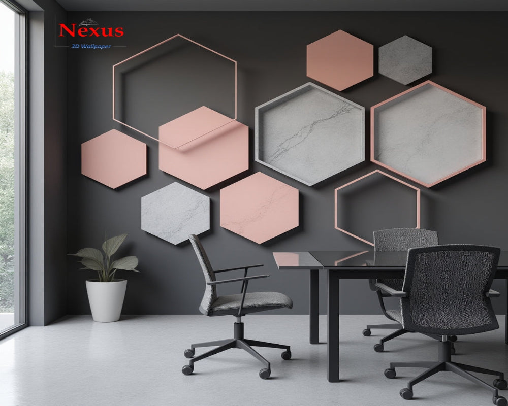 3D Wallpaper HexaHue Harmony